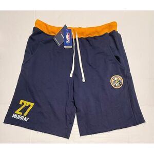Fanatics Denver Nuggets‎ Jamal Murray NBA Shorts Mens 2XLT Navy Blue Yellow New
